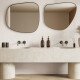 Glazed porcelain floor tile, 60x120 cm, matte white, rectified, A4H333 Mood Pure #20