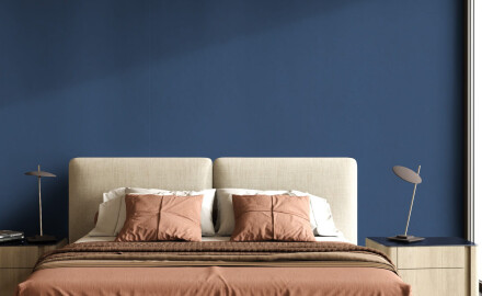 Glazed porcelain floor tile, 60x120 cm, matte blue, rectified, A4H345 Mood Vivo
