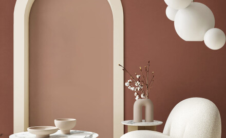 Glazed porcelain floor tile, 60x120 cm, matte pink, rectified, A4H365 Mood Gentle