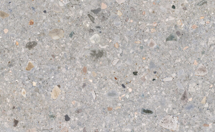 Glazed porcelain floor tile, 120x120 cm, matte terrazzo gray, rectified, A4H417 Ceppo Di Gre Multi