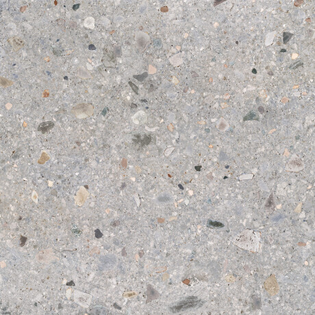 Glazed porcelain floor tile, 120x120 cm, matte terrazzo gray, rectified, A4H417 Ceppo Di Gre Multi #1