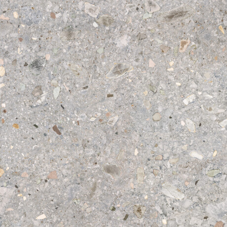 Glazed porcelain floor tile, 120x120 cm, matte terrazzo gray, rectified, A4H417 Ceppo Di Gre Multi #2