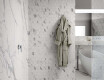 Glazed porcelain floor tile, 120x280 cm, matte finish with gray veining, rectified, A4H452 Statuario Superiore