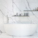 Glazed porcelain floor tile, 120x280 cm, matte finish with gray veining, rectified, A4H452 Statuario Superiore #3