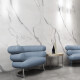 Glazed porcelain floor tile, 120x280 cm, matte finish with gray veining, rectified, A4H452 Statuario Superiore #5