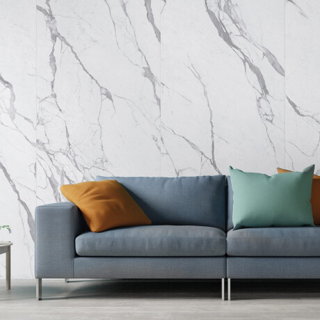 Glazed porcelain floor tile, 120x280 cm, matte finish with gray veining, rectified, A4H452 Statuario Superiore #7