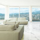 Glazed 120x120 floor tile, glossy finish with gray veining, rectified, A4H454 Statuario Superiore #3