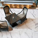 Glazed porcelain floor tile, 120x120 cm, matte finish with gray veining, rectified, A4H455 Statuario Superiore #1