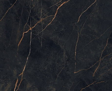 Large-format 120x280 porcelain tile, black marble with gold veins, glossy finish, A4H474 Sant Loreno