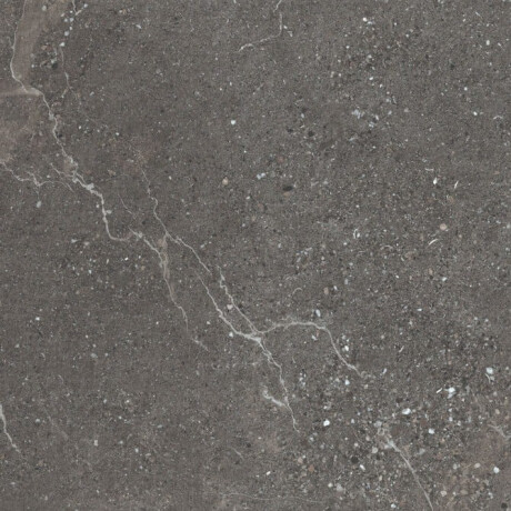 Veined stone porcelain tile for flooring, 100x100, matte, dark gray A4H507 Volterra Stone #1