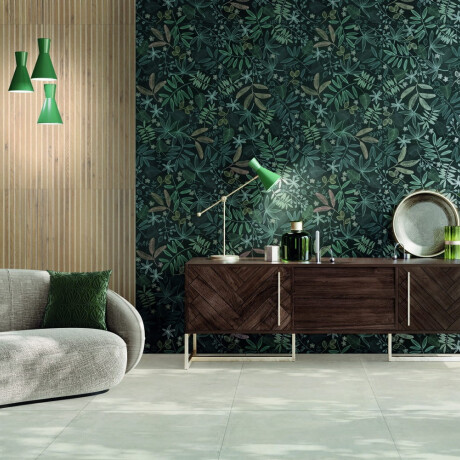 Grooved wood-effect floor tiles in a warm wood tone, 60x120, matte finish, A4H509 Frame Rigat-One Mid #3