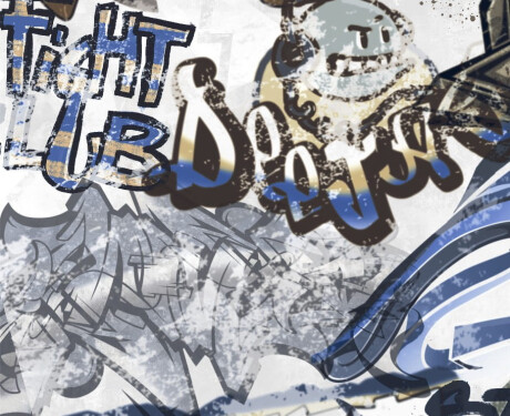 Glazed porcelain floor tile, 120x280 cm, matte gray, rectified, A4H640 City Graffiti White