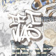 Glazed porcelain floor tile, 120x280 cm, matte gray, rectified, A4H640 City Graffiti White #2