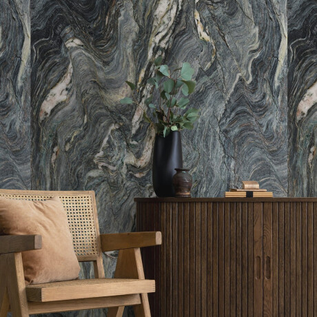Large-format 120x280 blue marble porcelain tile with light veins, matte finish, A4H678 Esplosione #2