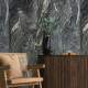 Large-format 120x280 blue marble porcelain tile with light veins, matte finish, A4H678 Esplosione #2