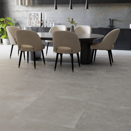 Large-format porcelain tile, 120x280, matte gray concrete, A4H763 Louft Ash #1