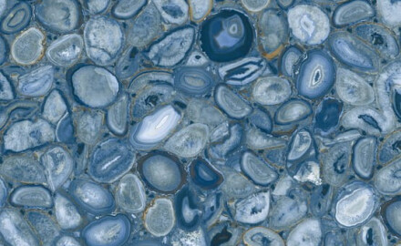 Large-format porcelain tile, 120x280, blue agate, glossy, A4H832 Aghatina Azul