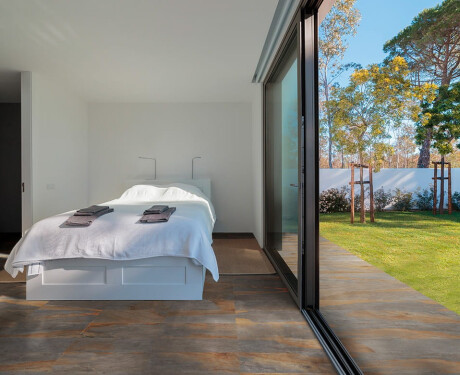 60x120 cm brown wall tile with rust-colored accents, matte finish, A4H891 Pizarra Akiba