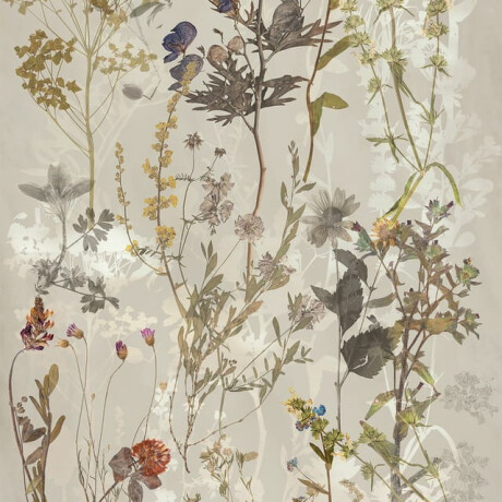 60x120 cm gray wall tile with floral patterns, matte finish, A4H919 Glame #1