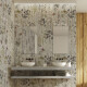 60x120 cm gray wall tile with floral patterns, matte finish, A4H919 Glame #4