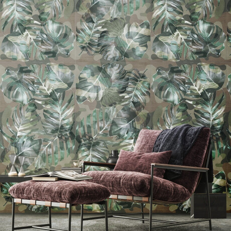 60x120 cm beige wall tile with floral patterns, matte finish, A4H922 Kamu #4
