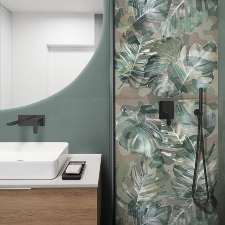 60x120 cm beige wall tile with floral patterns, matte finish, A4H922 Kamu #5