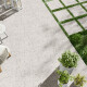Glazed Porcelain Floor Tile 60x120 Ivory Light Gray Matte Rectified A4H95 Terrazzo #9