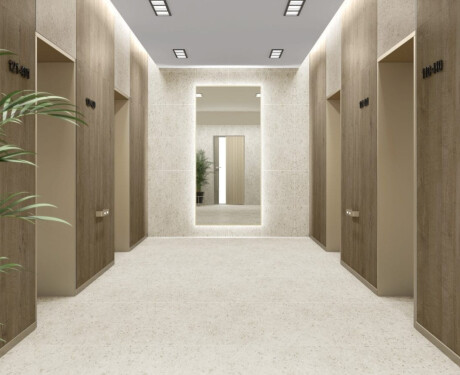 Glazed Porcelain Tile for Floors, 60x120, Sand Matte, Rectified, A4H96, Terrazzo