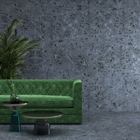 Glazed Porcelain Floor Tile 60x120 Anthracite Matte Rectified A4H98 Terrazzo #1
