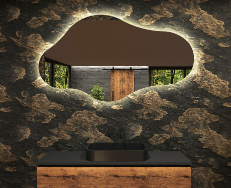 Irregular Mirror LED Lighted decorative design C221