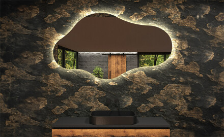 Irregular Mirror LED Lighted decorative design C221