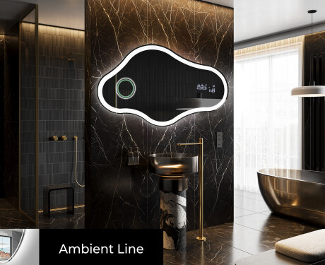 Irregular Mirror LED Lighted decorative design C222