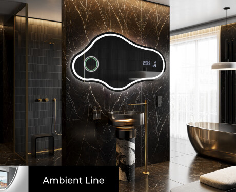 Irregular Mirror LED Lighted decorative design C223