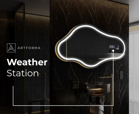 Irregular Mirror LED Lighted decorative design C223 #7