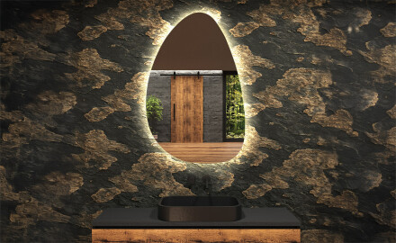 Irregular Mirror LED Lighted decorative design D221