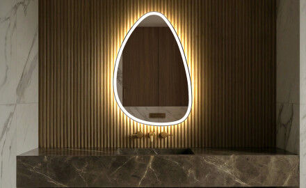 Irregular Mirror LED Lighted decorative design B222
