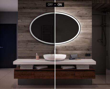 Backlit LED Bathroom Mirror L74 #6
