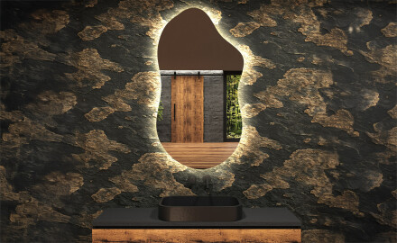 Irregular Mirror LED Lighted decorative design F221