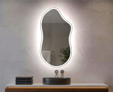 Irregular Mirror LED Lighted decorative design F222