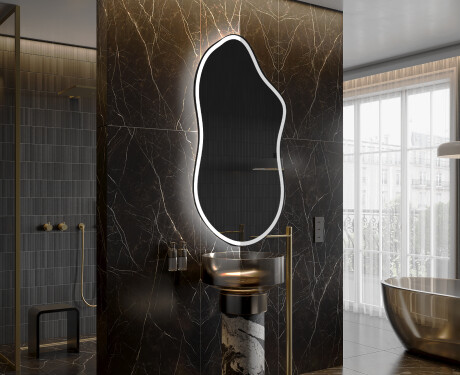 Irregular Mirror LED Lighted decorative design F222 #3