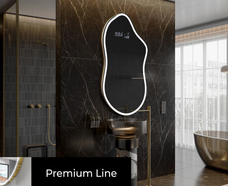 Irregular Mirror LED Lighted decorative design F222