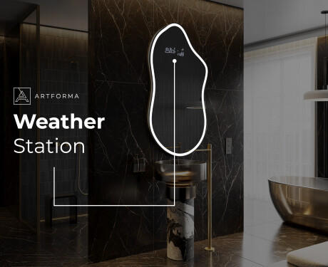 Irregular Mirror LED Lighted decorative design F222 #7