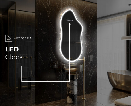 Irregular Mirror LED Lighted decorative design F222 #8