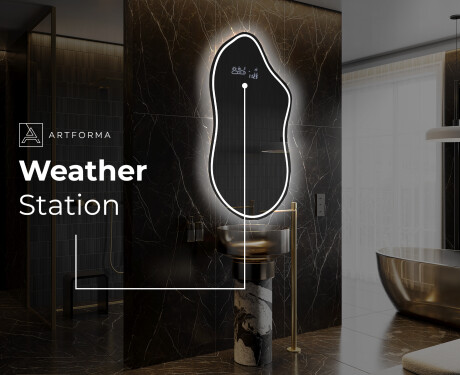 Irregular Mirror LED Lighted decorative design F223 #6