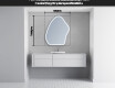 Irregular Mirror LED Lighted decorative design G223 #4