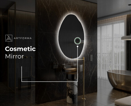 Irregular Mirror LED Lighted decorative design U221 #5