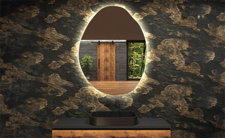 Irregular Mirror LED Lighted decorative design U221