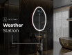 Irregular Mirror LED Lighted decorative design U222 #7