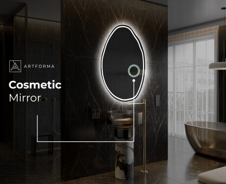 Irregular Mirror LED Lighted decorative design U223 #5