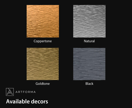 Irregular-shaped mirror with a sleek modern metal frame L290 #2